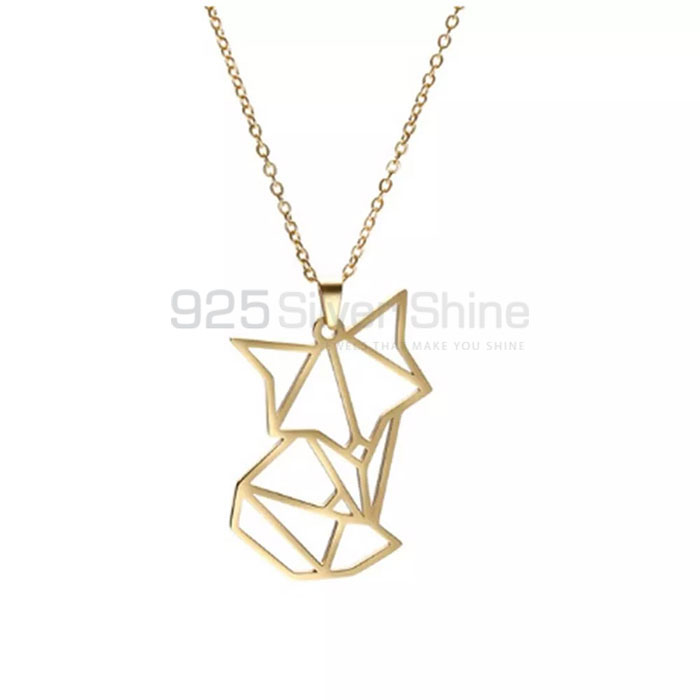 Fox Necklace, Animal Minimalist Necklace In 925 Sterling Silver AMN209_0