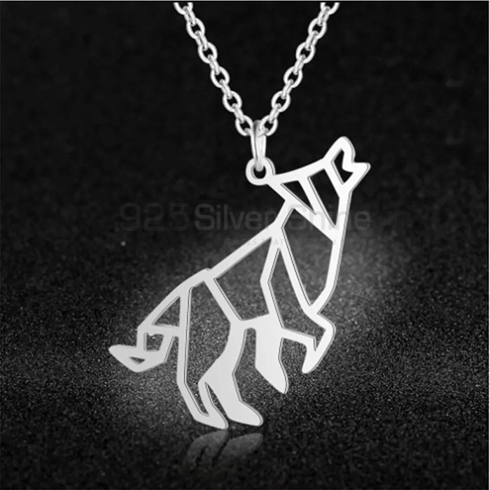 Fox Necklace, Animal Minimalist Necklace In 925 Sterling Silver AMN213_0