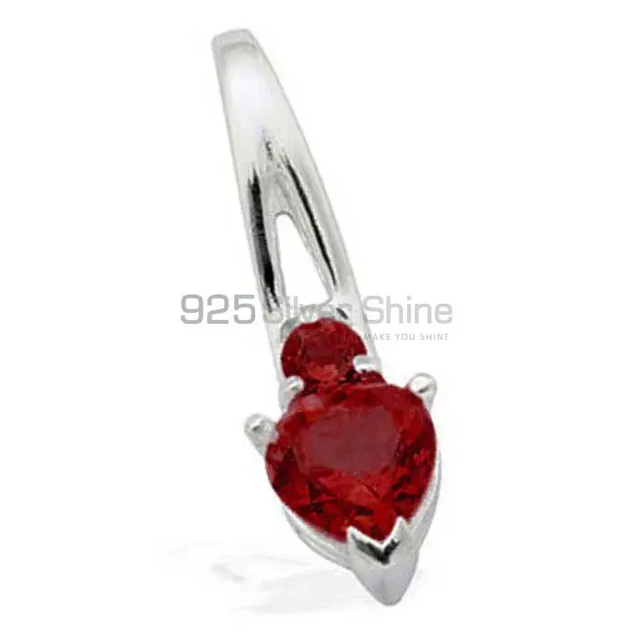 Garnet Gemstone Pendants In 925 Solid Silver Jewelry 925SP1594_0