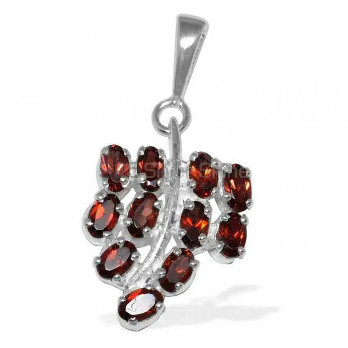 Garnet Gemstone Pendants In 925 Solid Silver Jewelry 925SP1644_1