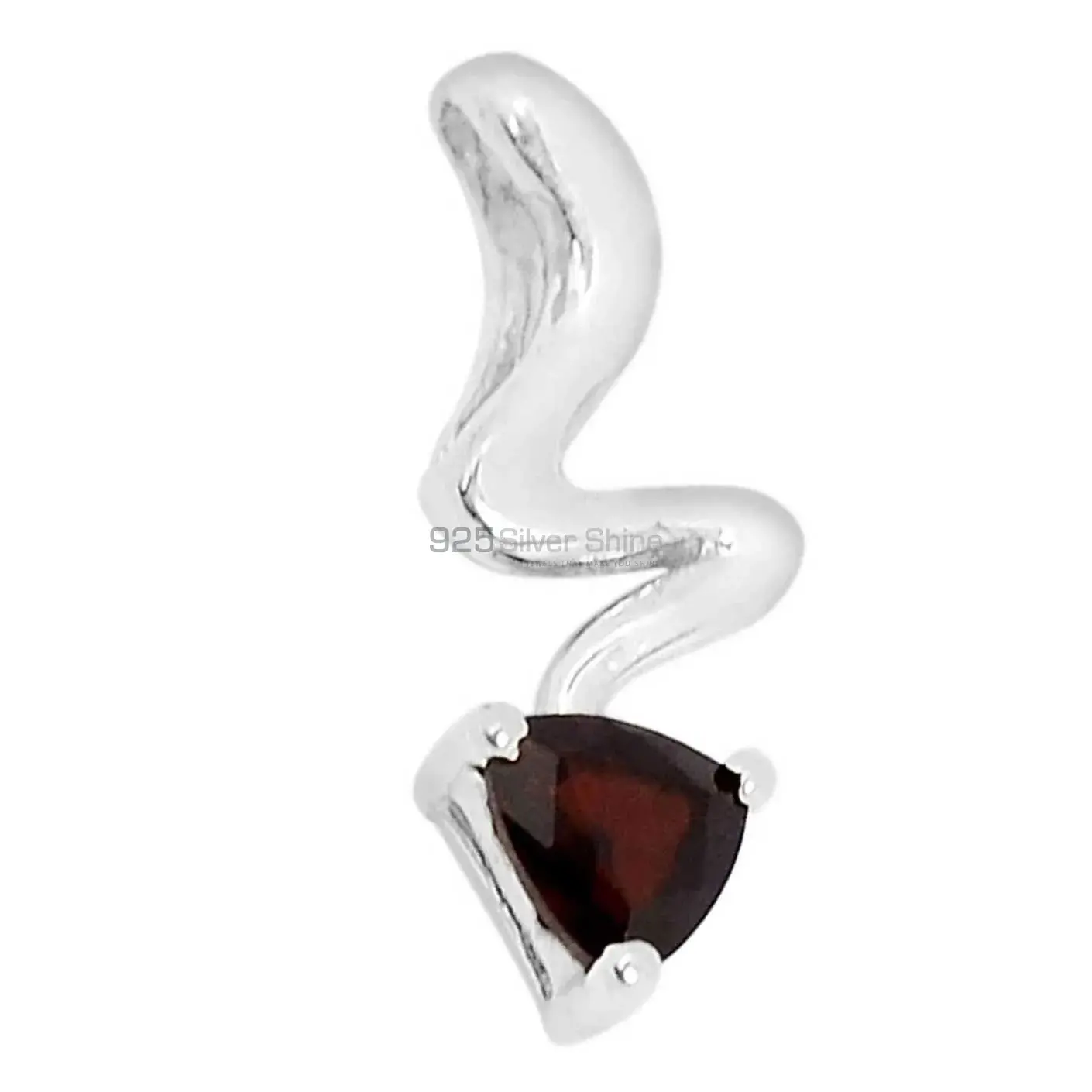 Garnet Gemstone Pendants In 925 Solid Silver Jewelry 925SSP318-4_2