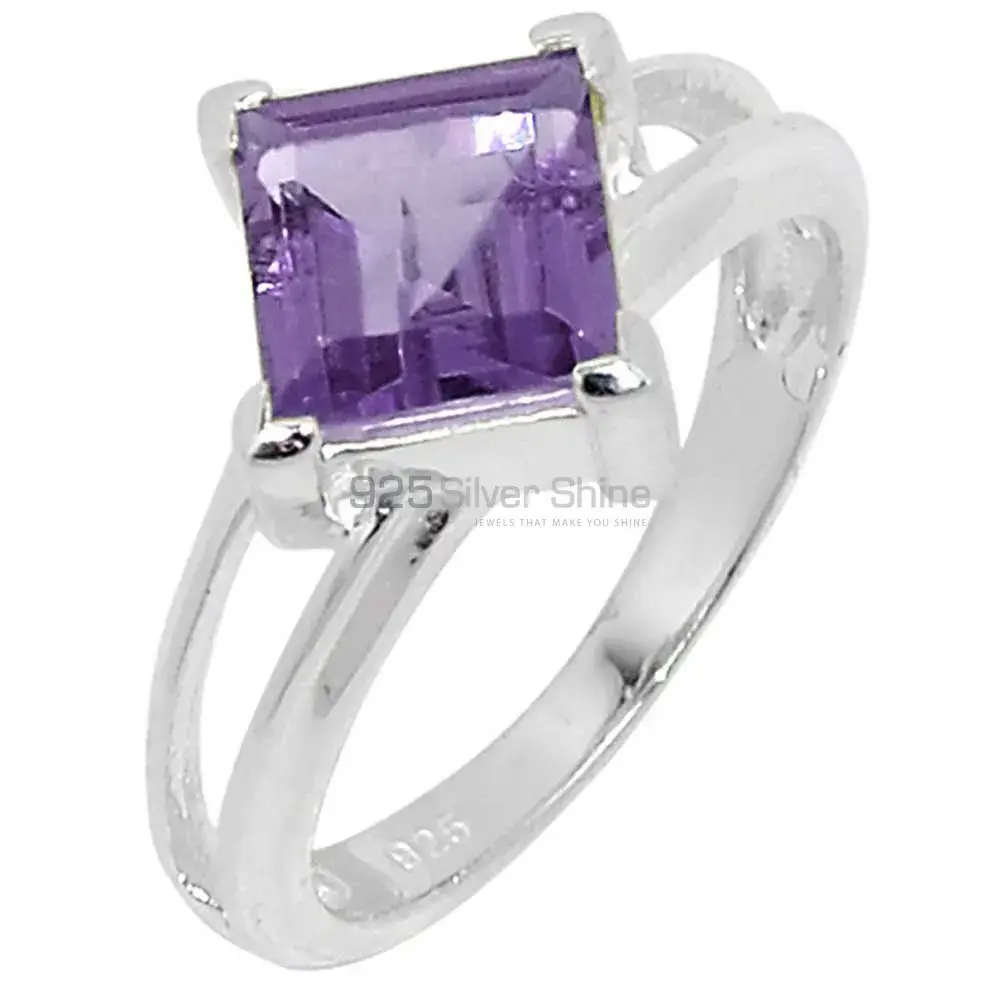 Sterling Silver Amethyst February Birthstone Rings 925SR089-1_0