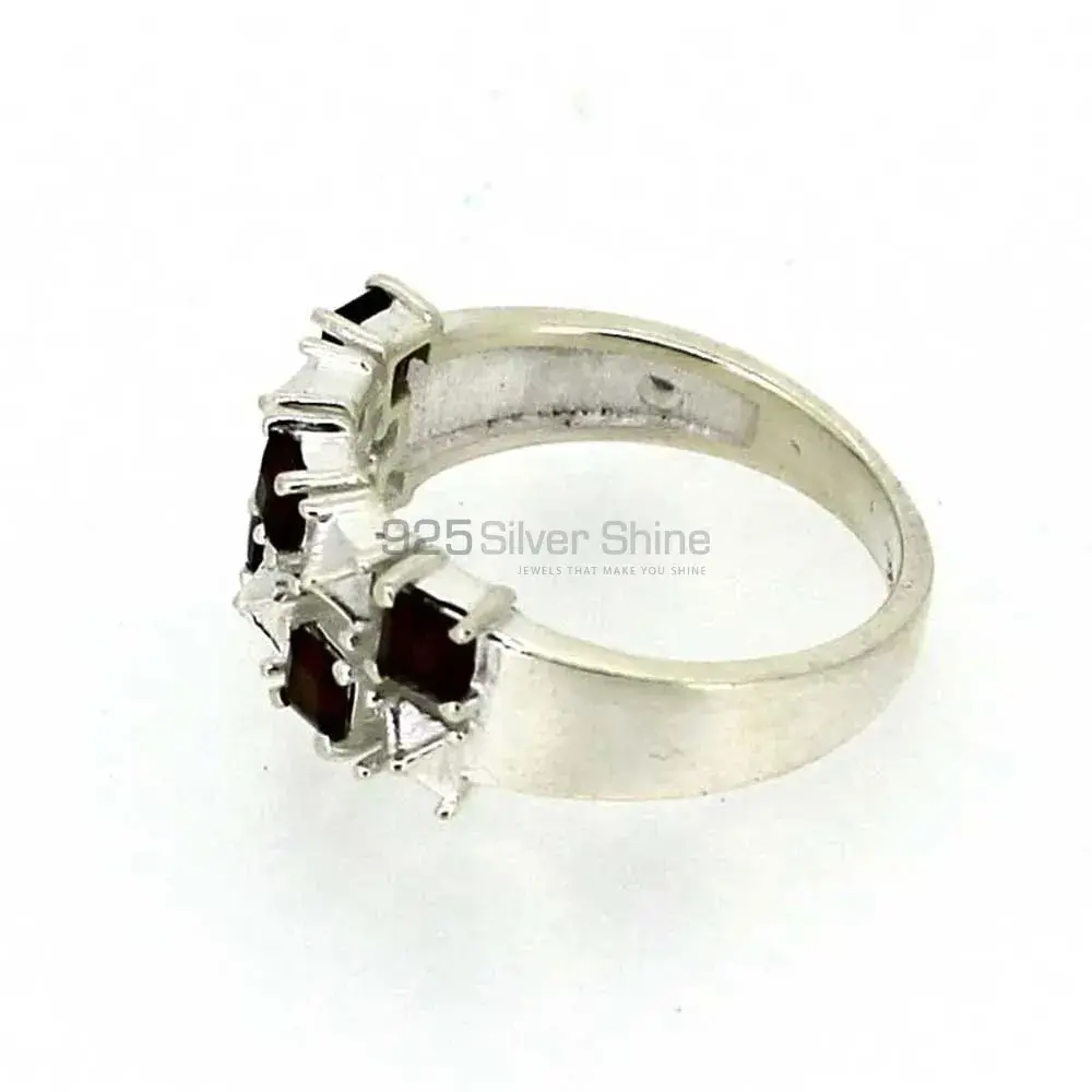 Genuine Garnet Gemstone Handmade Ring In 925 Silver 925SR09_3