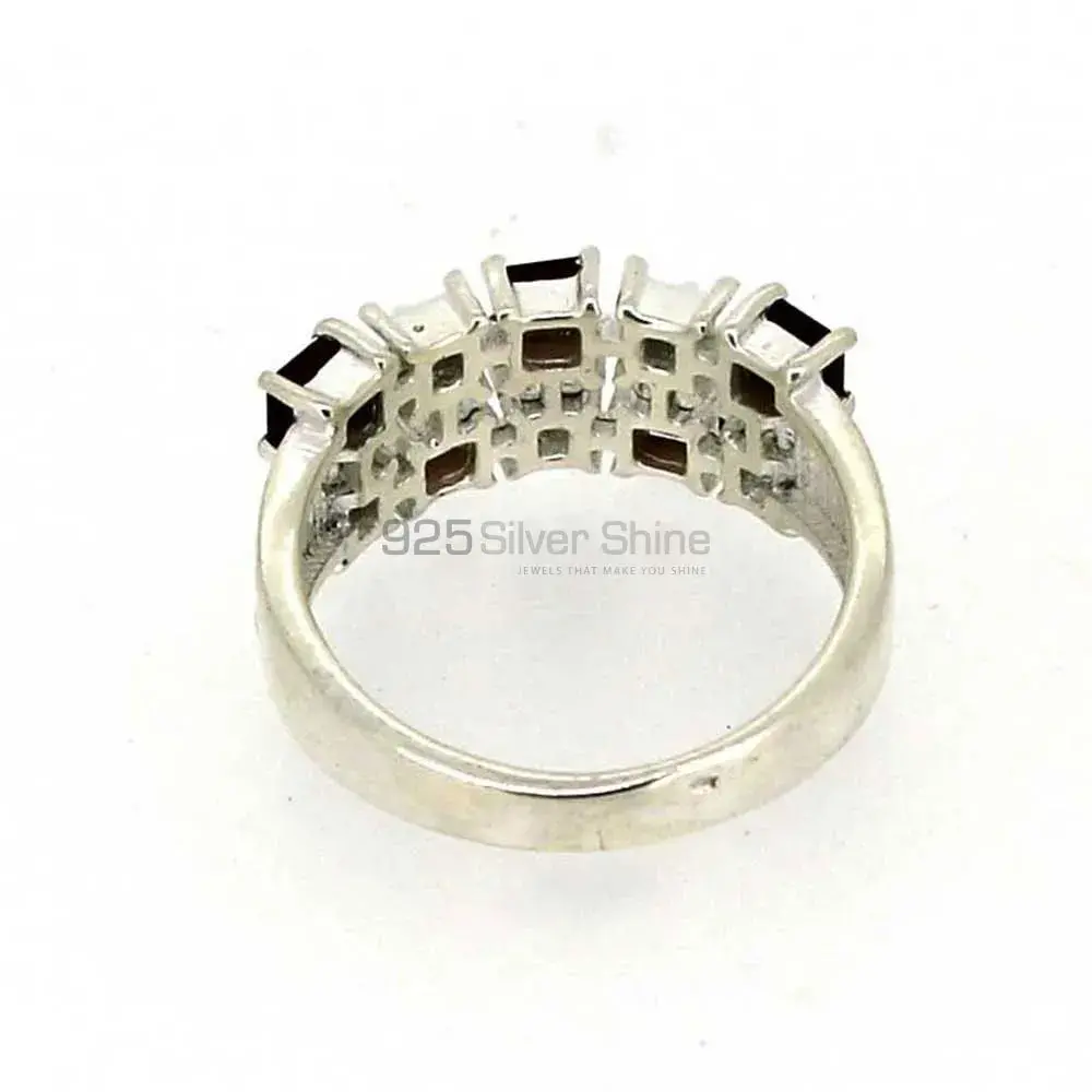 Genuine Garnet Gemstone Handmade Ring In 925 Silver 925SR09_4