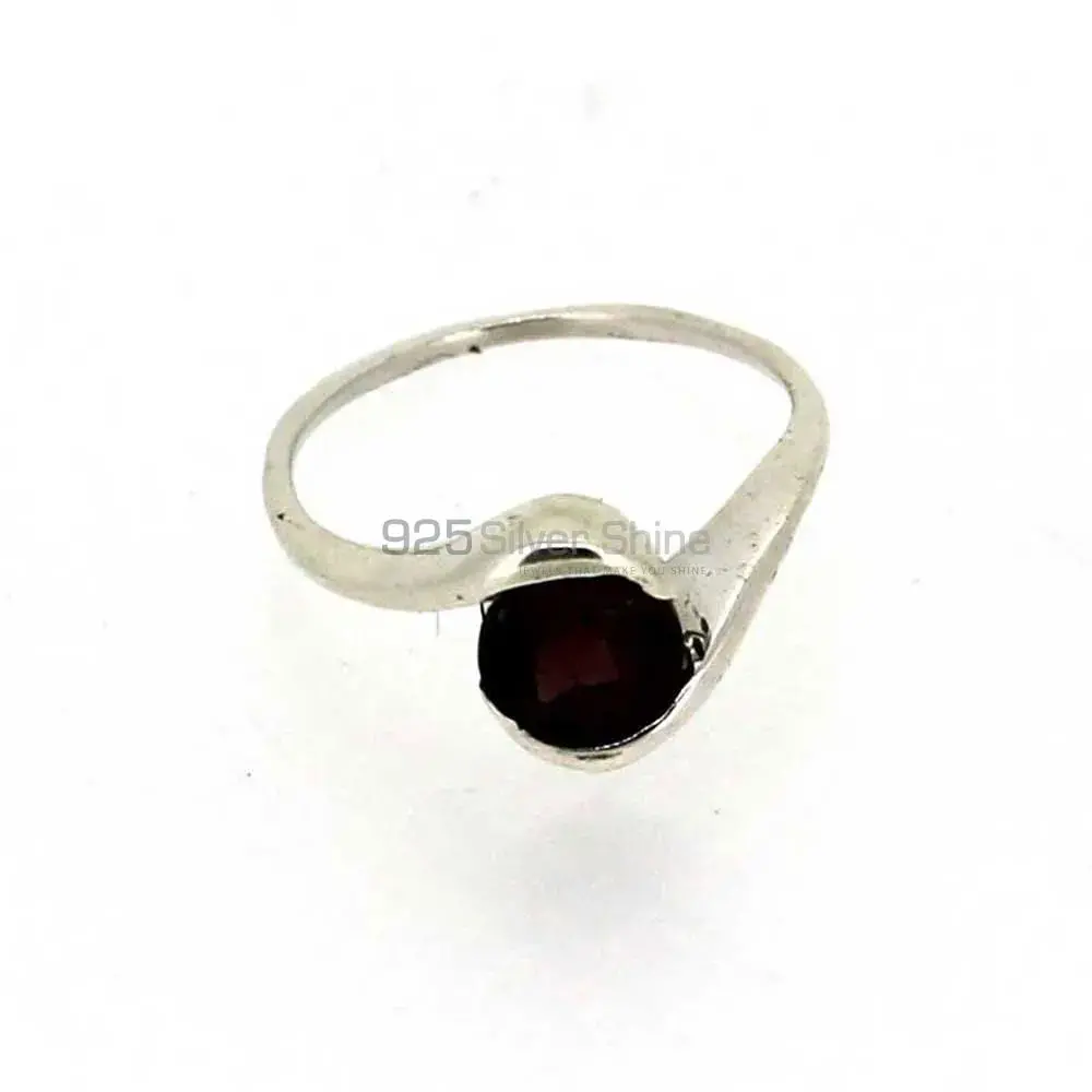 Garnet Gemstone Sterling Silver Rings 925SR023-2_0