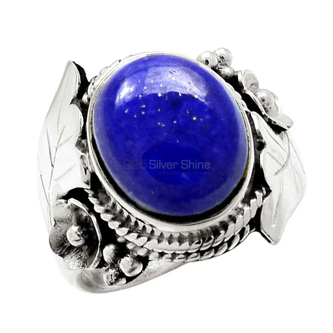 Genuine Lapis Gemstone Ring In Handmade Silver Jewelry 925SR2317_1