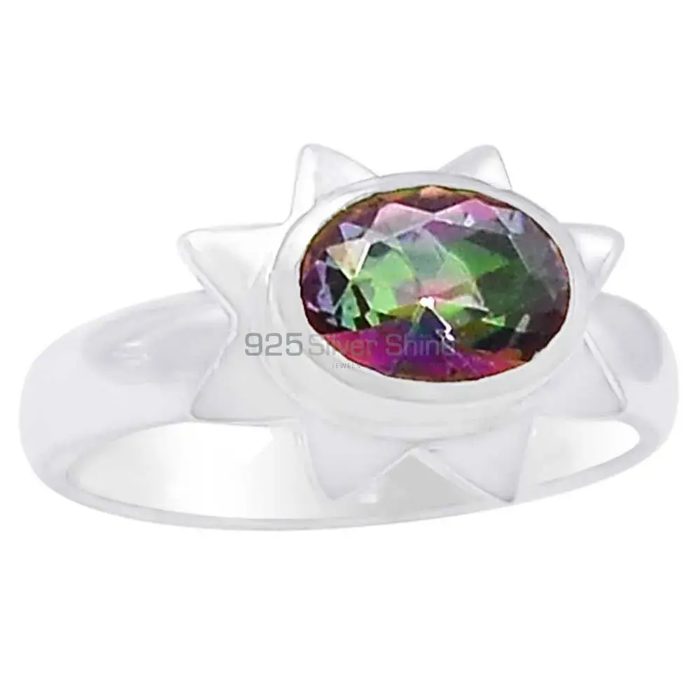 Genuine Mystic Topaz Gemstone Ring In Solid Silver 925SR077-2_0