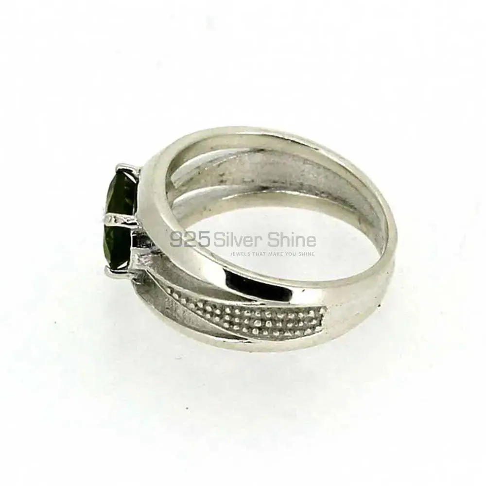 Stunning Peridot Gemstone Silver Rings 925SR027-3_3