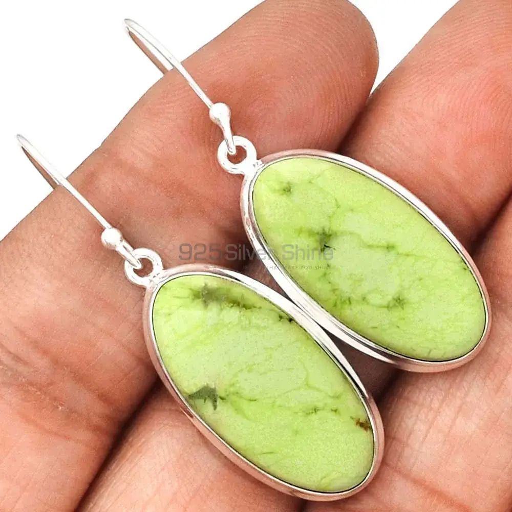 Genuine Agate Gemstone Earrings In 925 Sterling Silver 925SE2262_1
