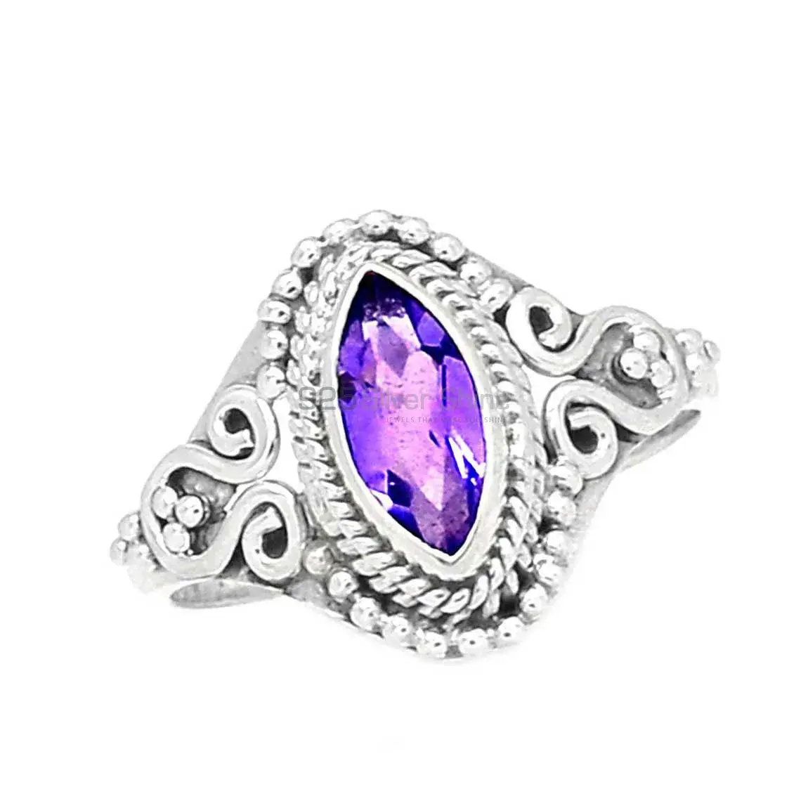 Boho Sterling Silver Amethyst Rings 925SR2346_3