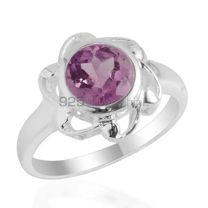 Sterling Silver Amethyst Cut Stone Rings 925SR2100_0