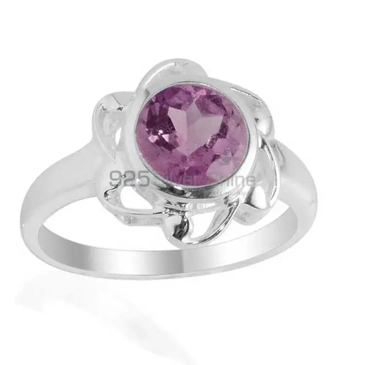 Sterling Silver Amethyst Cut Stone Rings 925SR2100_1