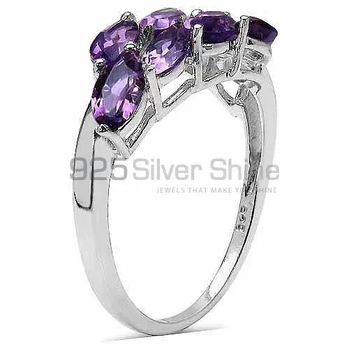 Genuine Amethyst Gemstone Rings In 925 Sterling Silver 925SR3279_1
