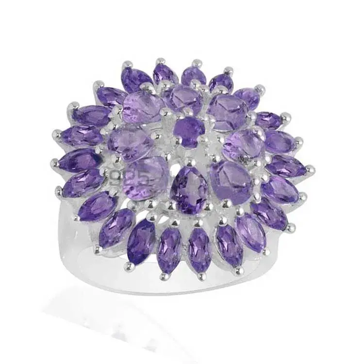 Genuine Amethyst Gemstone Rings In Fine 925 Sterling Silver 925SR2076_0