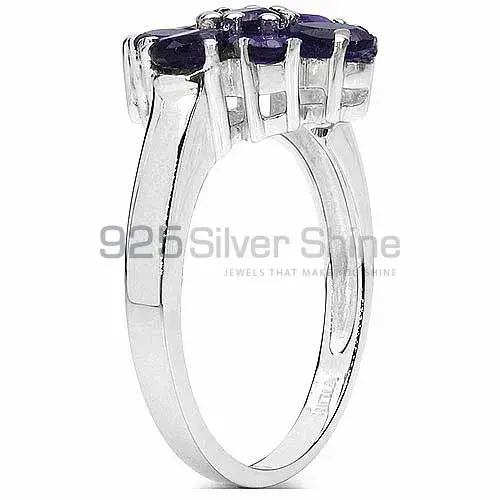 Genuine Amethyst Gemstone Rings In Solid 925 Silver 925SR3203_1
