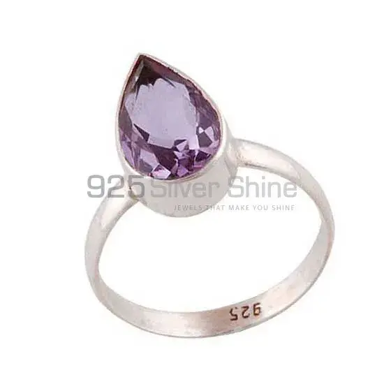 Sterling Silver Amethyst Cut Stone Rings 925SR3949_1