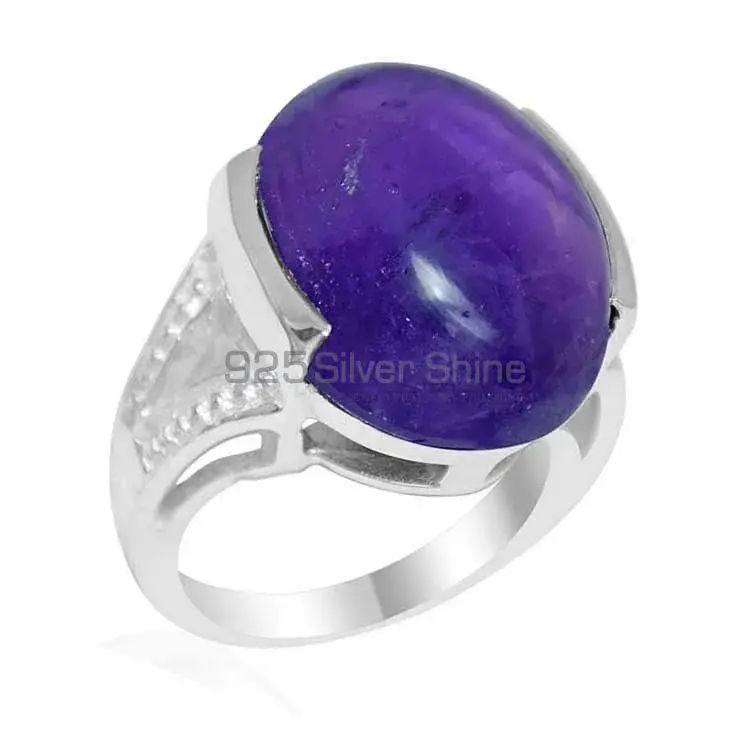 Amethyst Birthstone Silver Rings 925SR1866_1