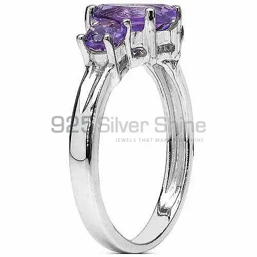 Genuine Amethyst Gemstone Rings In 925 Sterling Silver Jewelry 925SR3060_1