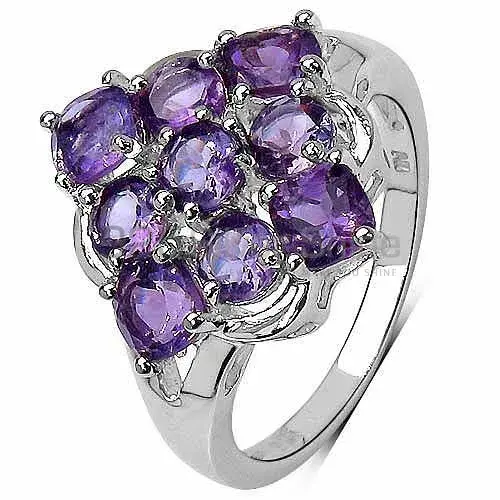 Genuine Amethyst Gemstone Rings In 925 Sterling Silver Jewelry 925SR3227_2