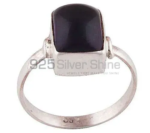 Genuine Black Onyx Gemstone Rings In 925 Sterling Silver Jewelry 925SR2820_1