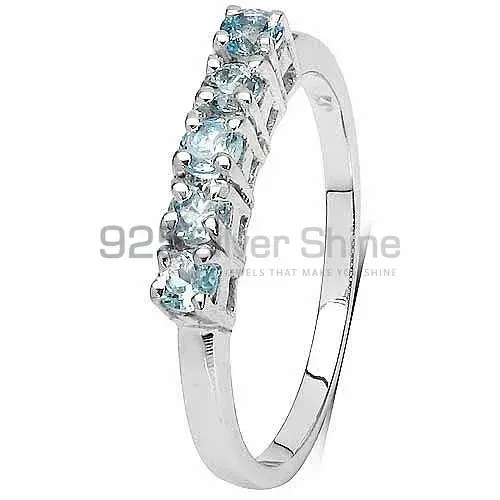 Genuine Blue Topaz Gemstone Rings In 925 Sterling Silver Jewelry 925SR3139_1