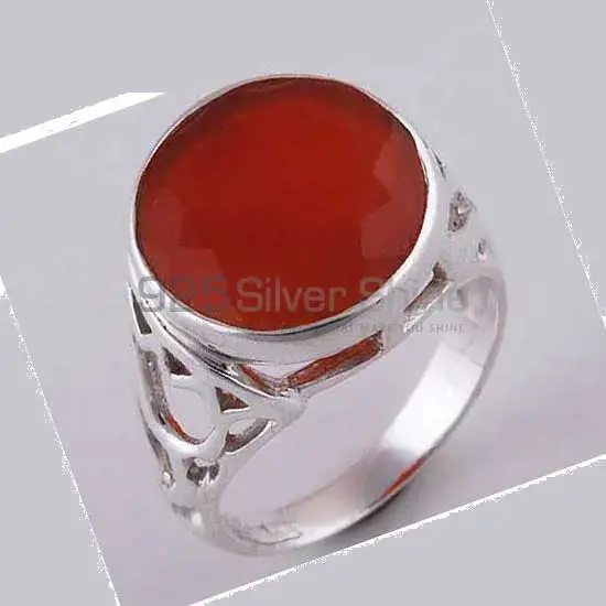 Genuine Red Onyx Gemstone Rings In Fine 925 Sterling Silver 925SR3873_1