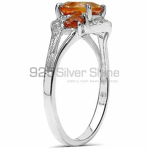 Sterling Silver Citrine Rings For Women's 925SR3230_1