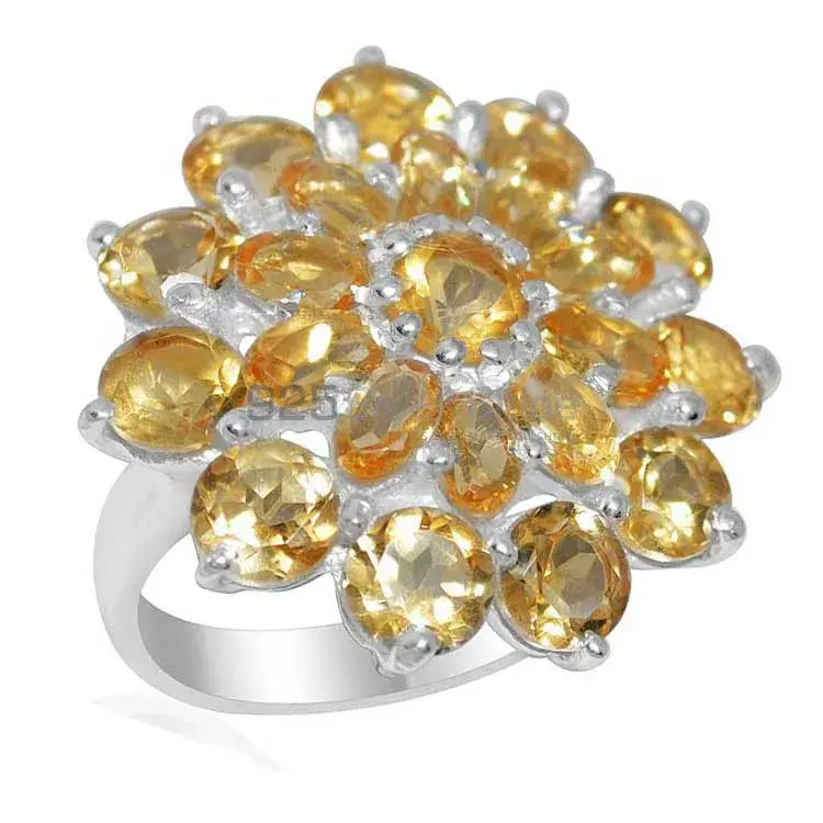 Genuine Citrine Gemstone Rings In 925 Sterling Silver 925SR2149_0