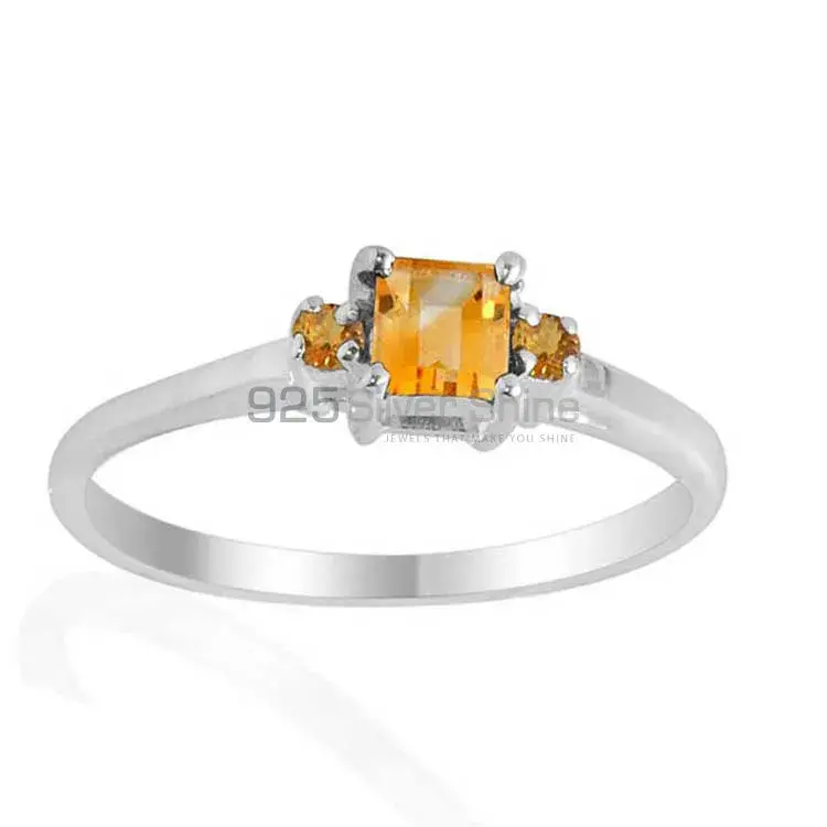 Genuine Citrine Gemstone Rings In 925 Sterling Silver Jewelry 925SR2094_1