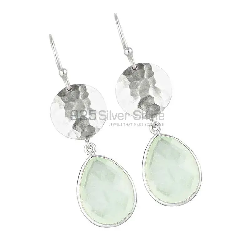 Genuine Crystal Gemstone Earrings In 925 Sterling Silver 925SE1845_1