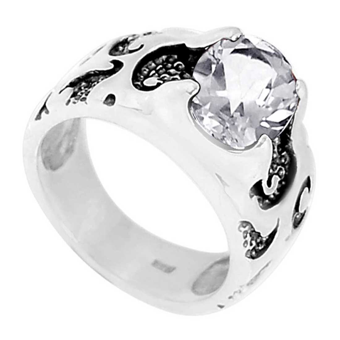Genuine Crystal Gemstone Rings In 925 Sterling Silver Jewelry 925SR958_0