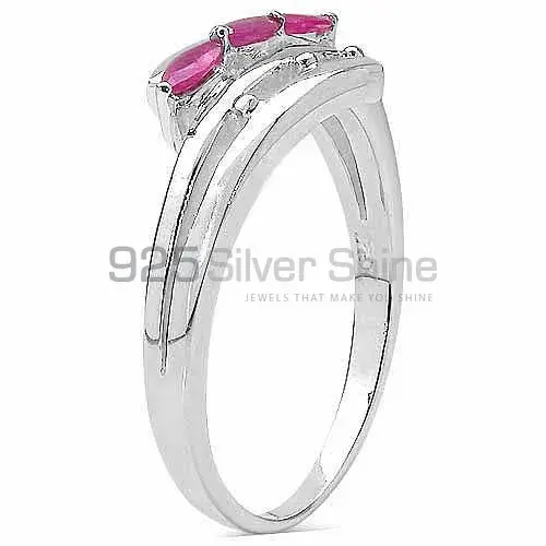 Genuine Dyed Ruby Gemstone Rings In 925 Sterling Silver Jewelry 925SR3312_0