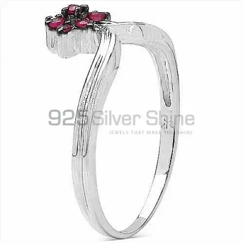 Genuine Dyed Ruby Gemstone Rings In 925 Sterling Silver Jewelry 925SR3303_1