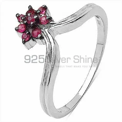 Genuine Dyed Ruby Gemstone Rings In 925 Sterling Silver Jewelry 925SR3303_2