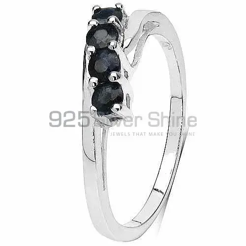 Genuine Dyed Sapphire Gemstone Rings In 925 Sterling Silver Jewelry 925SR3133_1