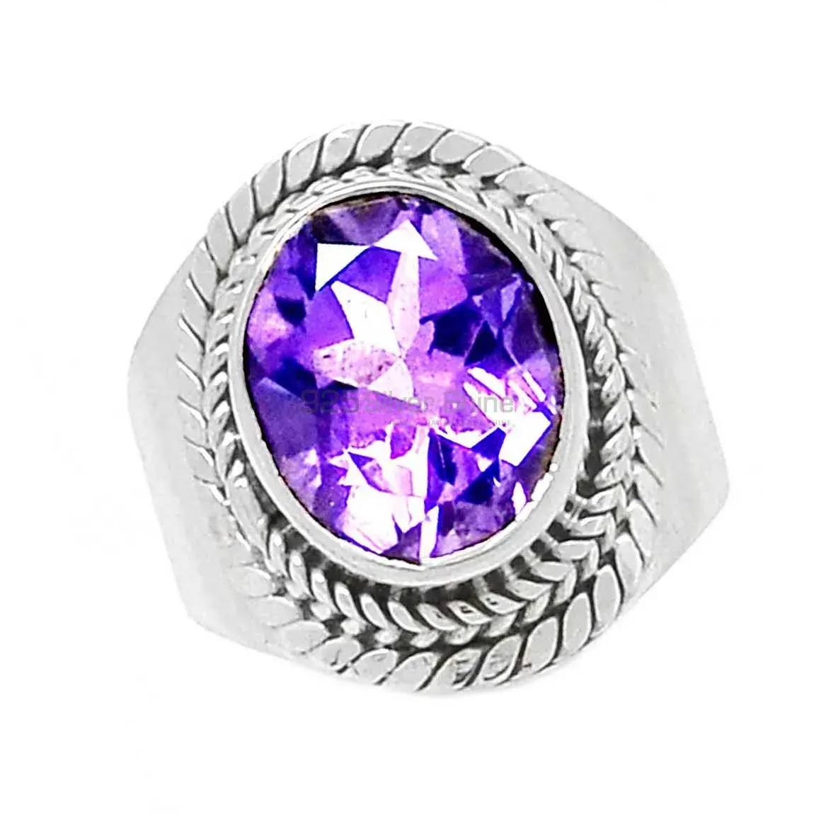 Amethyst Sterling Silver Rings 925SR2371_1