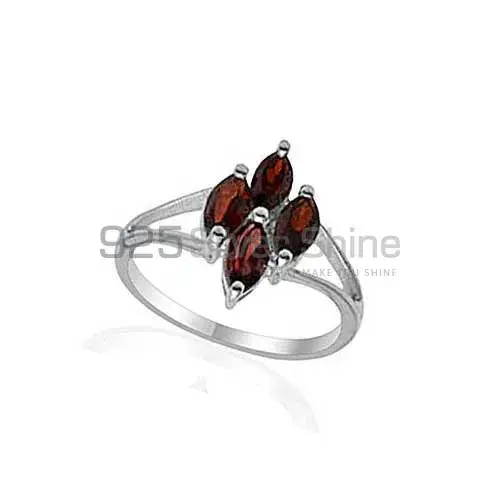 Genuine Garnet Gemstone Rings In 925 Sterling Silver Jewelry 925SR2021_0