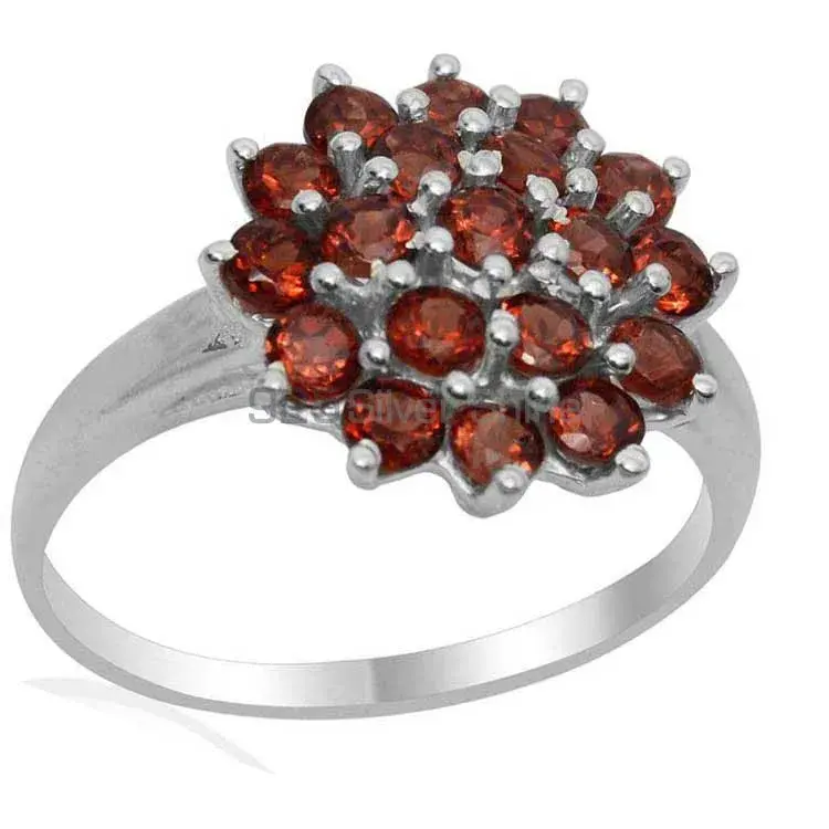 Genuine Garnet Gemstone Rings In Fine 925 Sterling Silver 925SR1839_1