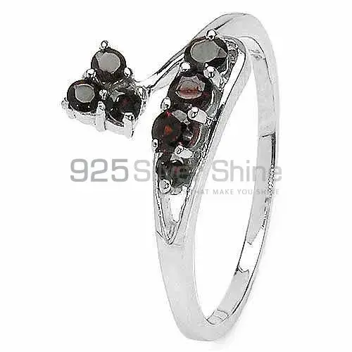 Genuine Garnet Gemstone Rings In Fine 925 Sterling Silver 925SR3112_1