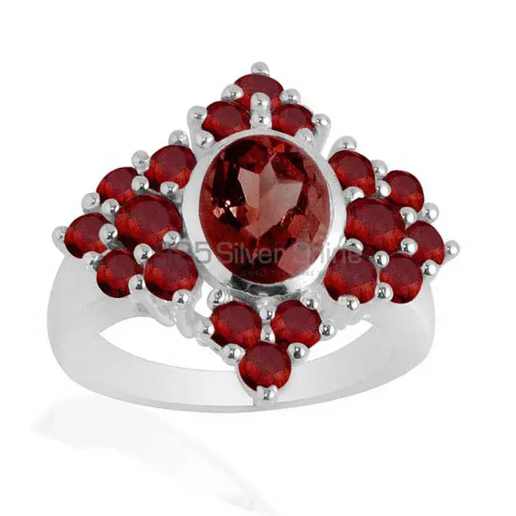 Genuine Garnet Gemstone Rings In Solid 925 Silver 925SR2073_0