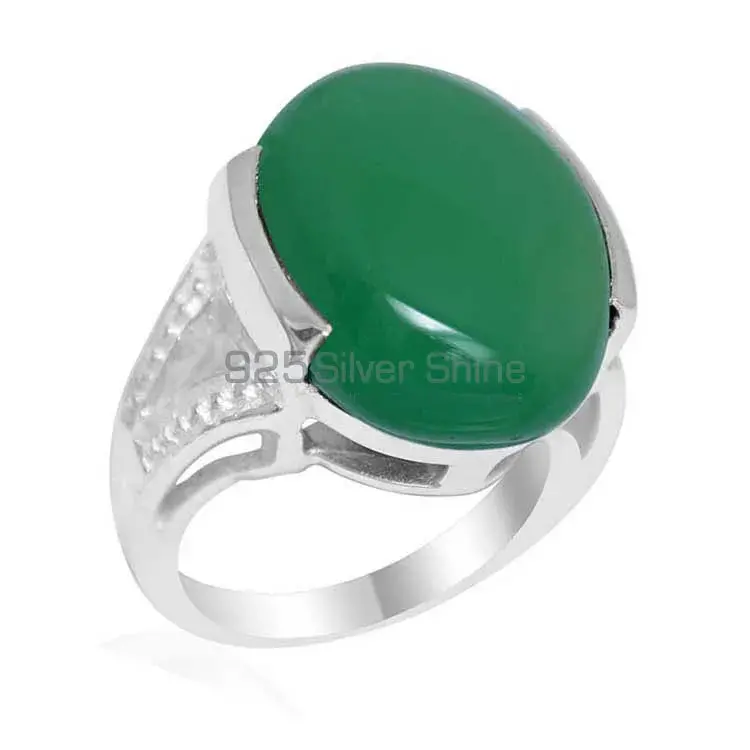 Genuine Green Onyx Gemstone Rings In 925 Sterling Silver Jewelry 925SR1863_1