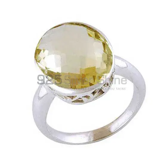 Genuine Lemon Topaz Gemstone Rings In 925 Sterling Silver Jewelry 925SR4055_1