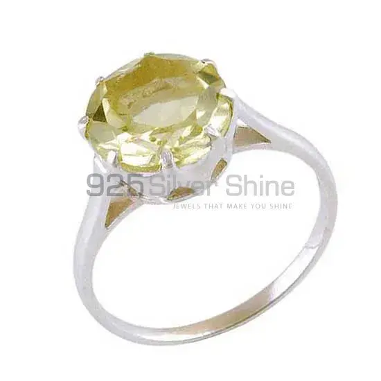 Genuine Lemon Topaz Gemstone Rings In 925 Sterling Silver Jewelry 925SR3891_0