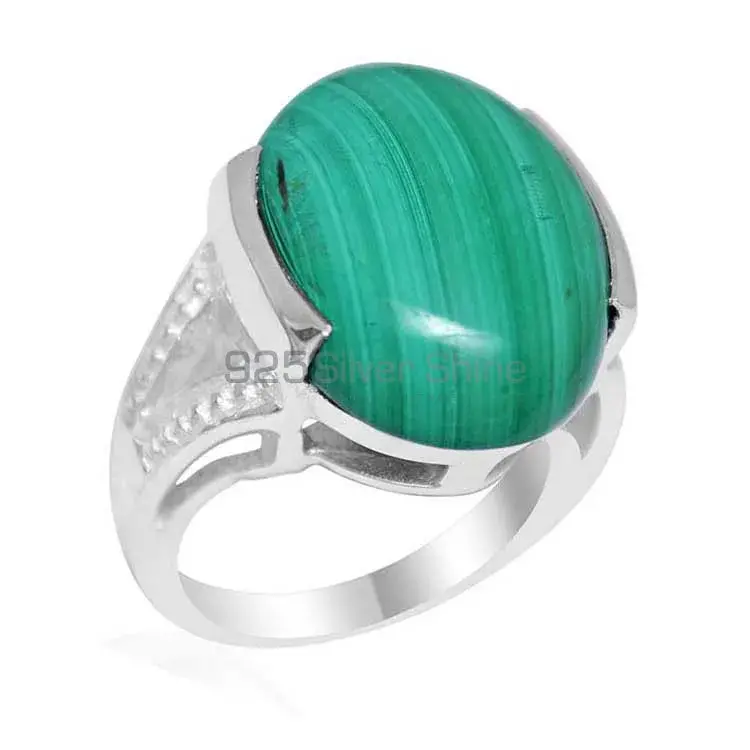 Genuine Malachite Gemstone Rings In 925 Sterling Silver Jewelry 925SR1857_1