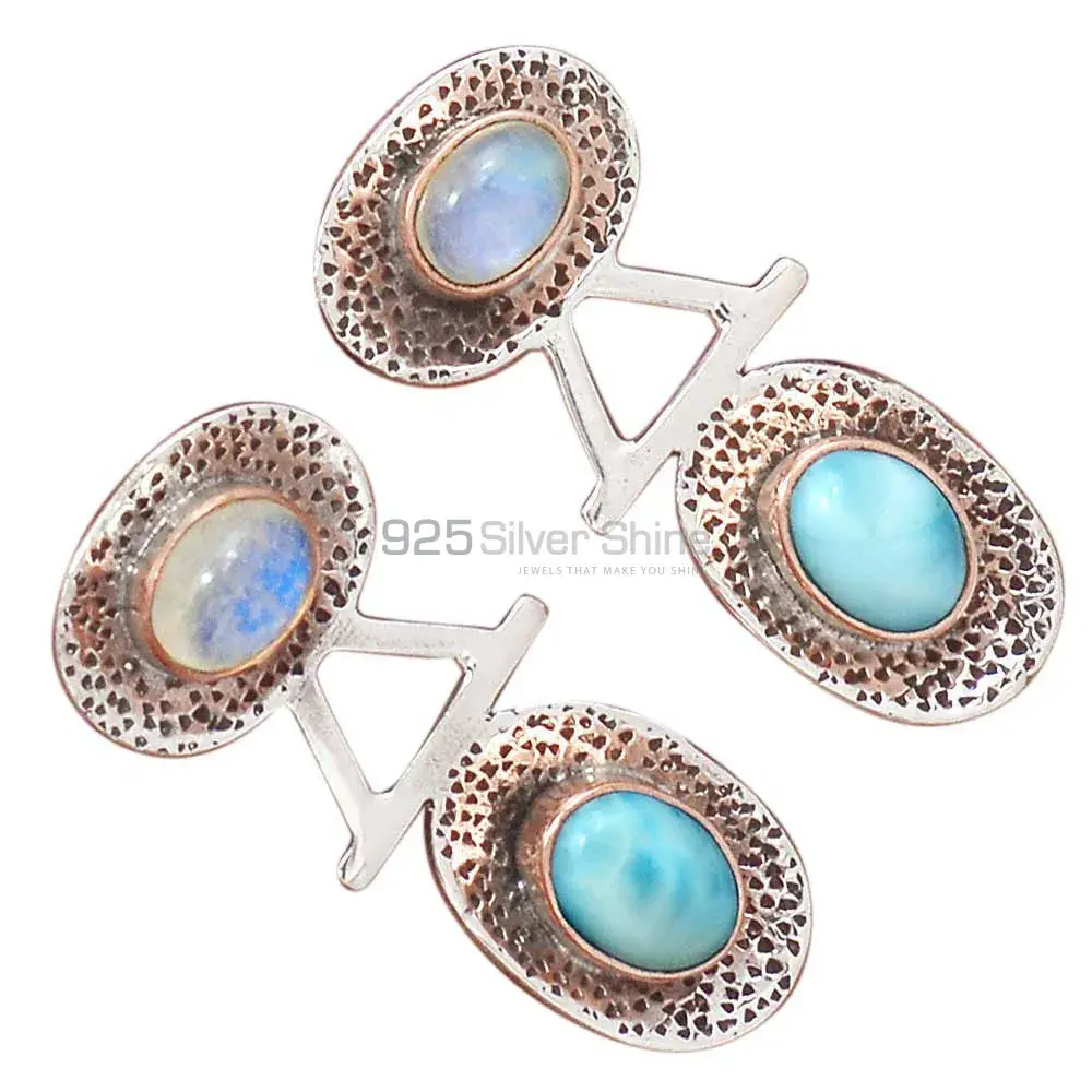 Genuine Multi Gemstone Earrings In 925 Sterling Silver Jewelry 925SE2134_2