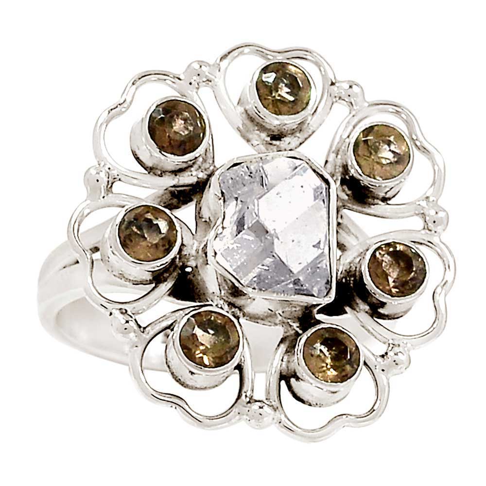 Genuine Multi Gemstone Rings In 925 Sterling Silver Jewelry 925SR1034_0