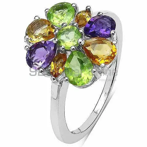 Genuine Multi Gemstone Rings In 925 Sterling Silver 925SR3358_2