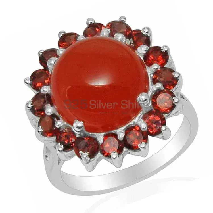 Genuine Multi Gemstone Rings In 925 Sterling Silver Jewelry 925SR1483_1