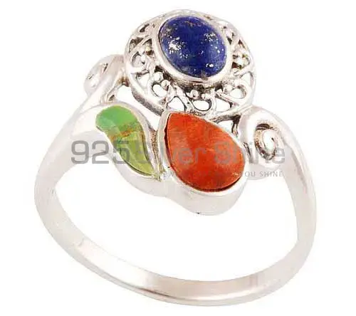 Genuine Multi Gemstone Rings In 925 Sterling Silver Jewelry 925SR2893_0