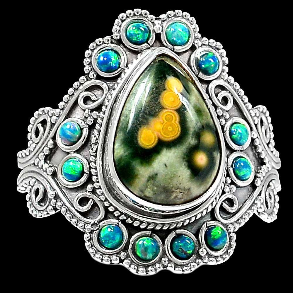 Genuine Multi Stone Gemstone Rings In 925 Sterling Silver Jewelry 925SR1028_0